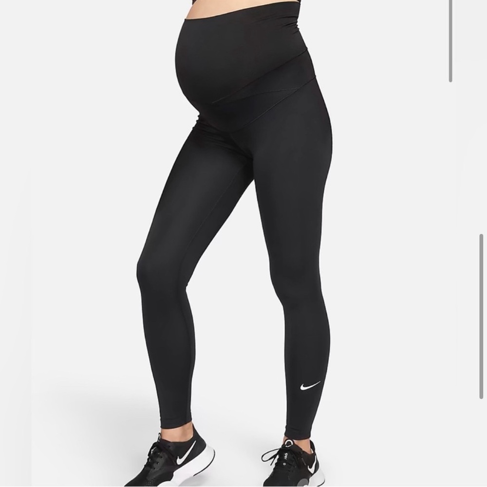 Nike Orange maternity leggings